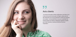 Avis Clients – Thème WordPress Par Glisser-Déposer