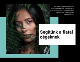 Segítsen A Fiatal Cégeknek – Személyes Webhelysablon