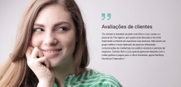 Modelo Web Responsivo Para Avaliações De Clientes