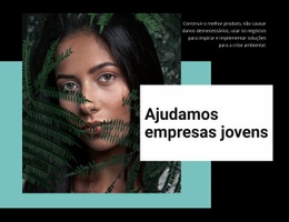 Ajude Empresas Jovens - Modelo De Site Pessoal