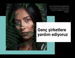 Genç Şirketlere Yardım Edin - Kişisel Web Sitesi Şablonu