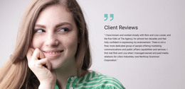 Clients Reviews - Drag & Drop WordPress Theme