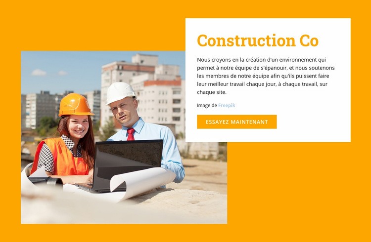 Promoteur immobilier Maquette de site Web