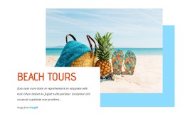 Breathtaking Beach Tours CSS Grid Template