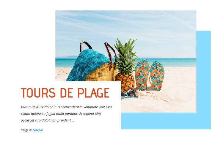 Tours de plage à couper le souffle Modèle HTML5