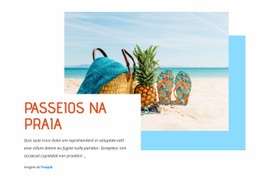 Passeios De Praia De Tirar O Fôlego - Modelos De Sites Responsivos