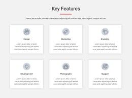 Page Website For Key Features
