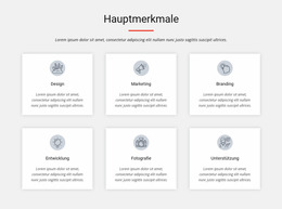 Joomla-Template Für Hauptmerkmale