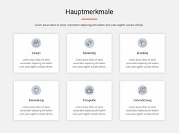 Hauptmerkmale - Premium-Vorlage