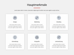 Hauptmerkmale - Zielseite Mit Hoher Konvertierungsrate