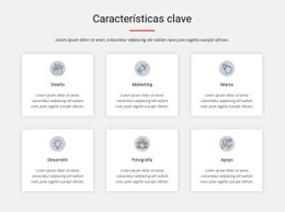 Características Clave - Diseño De Sitio Web Sencillo