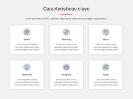 Características Clave: Plantilla De Una Página Lista Para Usar