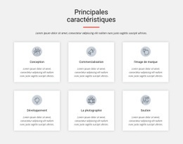 Principales Caractéristiques - Modèle HTML5 Polyvalent