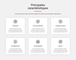 Principales Caractéristiques – Modèle D'Une Page Prêt À L'Emploi