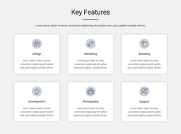 Belangrijkste Kenmerken - Multifunctionele HTML5-Sjabloon