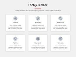 Főbb Jellemzők - Egyszerű Webhelytervezés