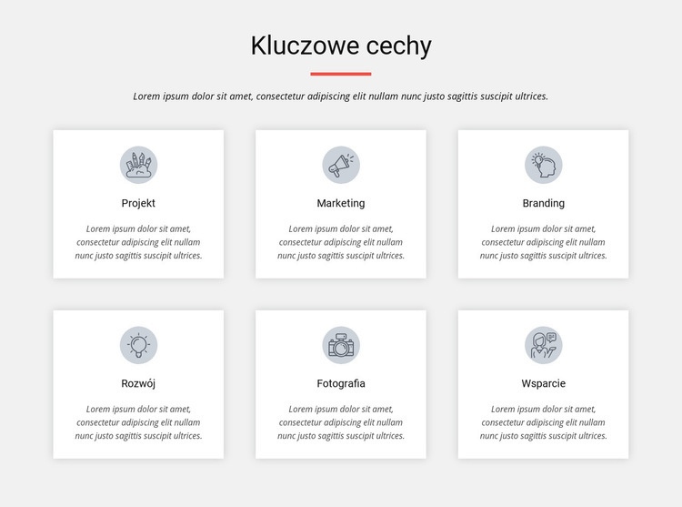 Kluczowe cechy Projekt strony internetowej