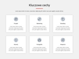 Kluczowe Cechy - Gotowy Do Użycia Szablon Jednej Strony