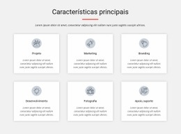 Características Principais - Website Creator HTML