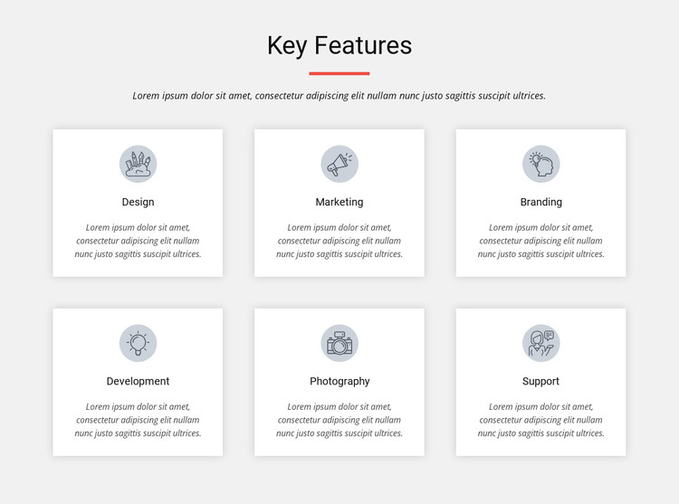 Key features Web Design