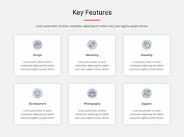 Key Features - Landing Page Template