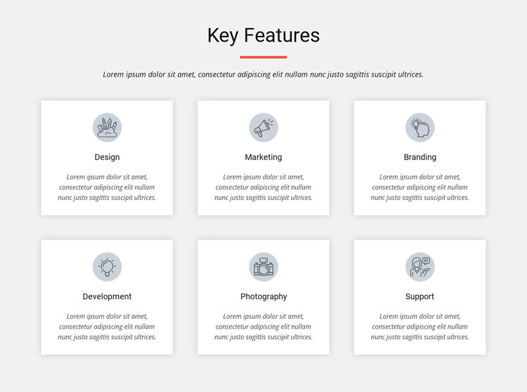 Key features WordPress Theme