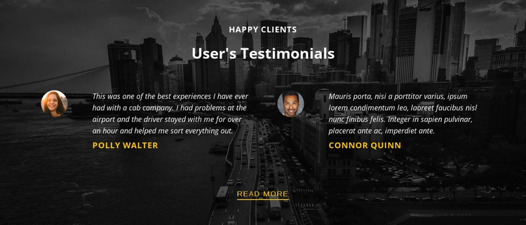 Happy customers HTML5 Template