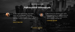 Boldog Ügyfelek - Személyes Webhelysablonok