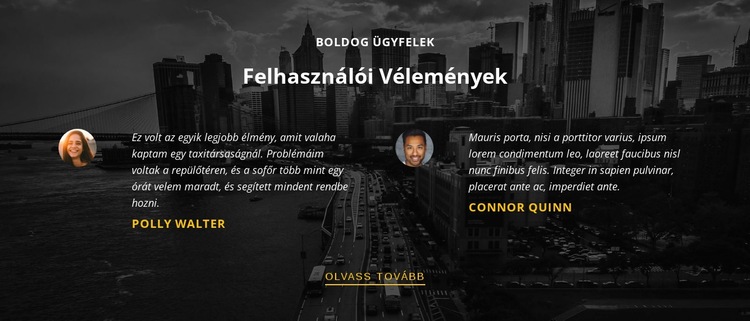 Boldog ügyfelek WordPress Téma