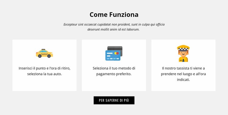 Come funziona la nostra azienda Mockup del sito web