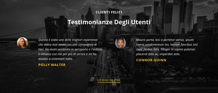 Clienti felici Modello HTML