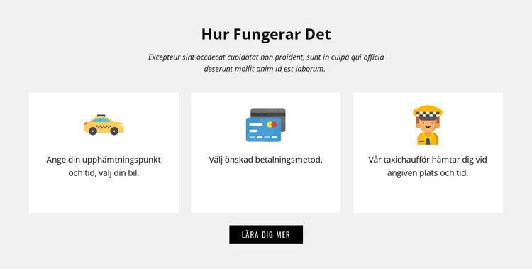 Hur vårt företag fungerar HTML-mall