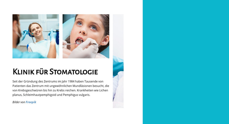 Stomatologiezentrum Website-Vorlage