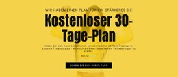 HTML-Seite Für Kostenloser 30-Tage-Plan