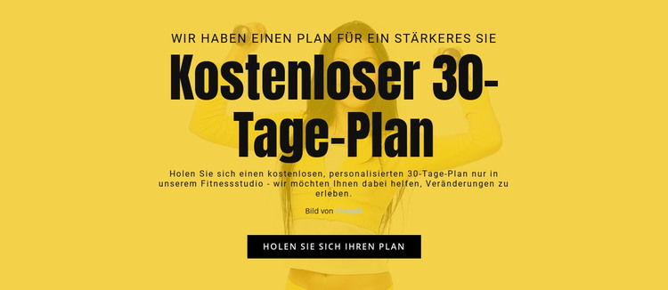 Kostenloser 30-Tage-Plan HTML-Vorlage