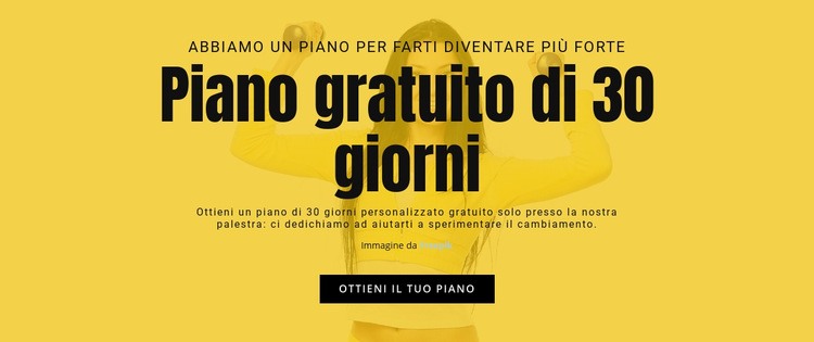 Piano gratuito di 30 giorni Costruttore di siti web HTML