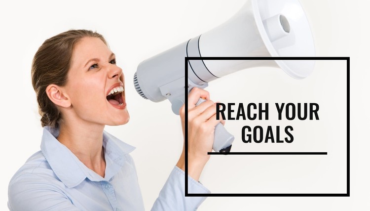 Reach your goals CSS Template