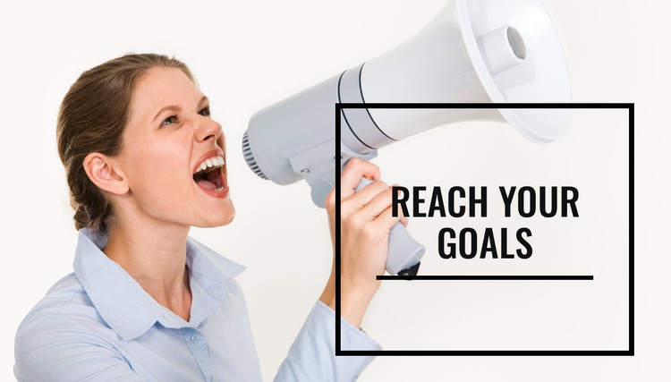 Reach your goals Homepage Design