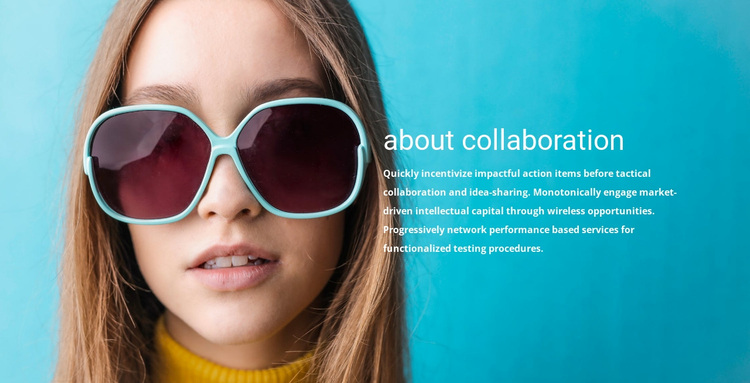 About sunglasses collection Joomla Page Builder