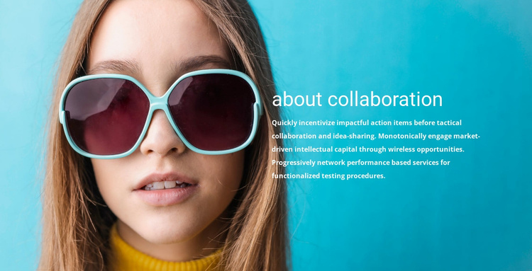 About sunglasses collection Joomla Template