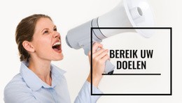 Bereik Je Doelen - Free HTML Website Builder