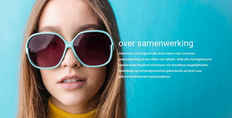 Over zonnebrillencollectie HTML5-sjabloon