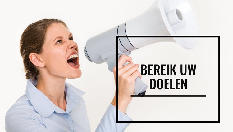 Bereik je doelen Website Builder-sjablonen