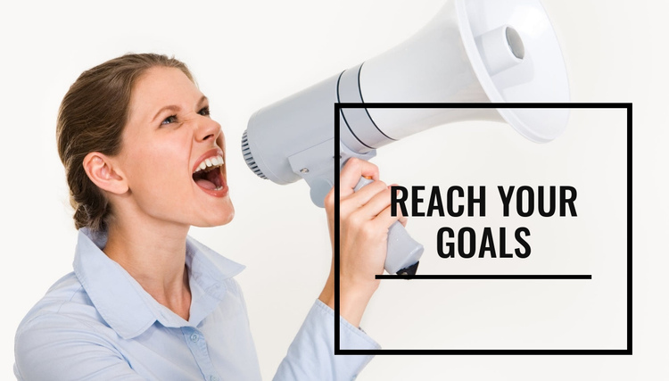 Reach your goals One Page Template