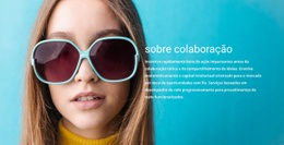 Sobre A Coleção De Óculos De Sol - Download De Modelo HTML