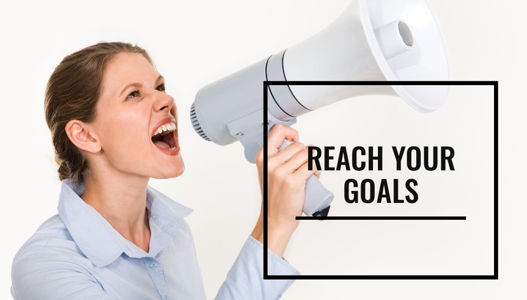 Reach your goals Webflow Template Alternative