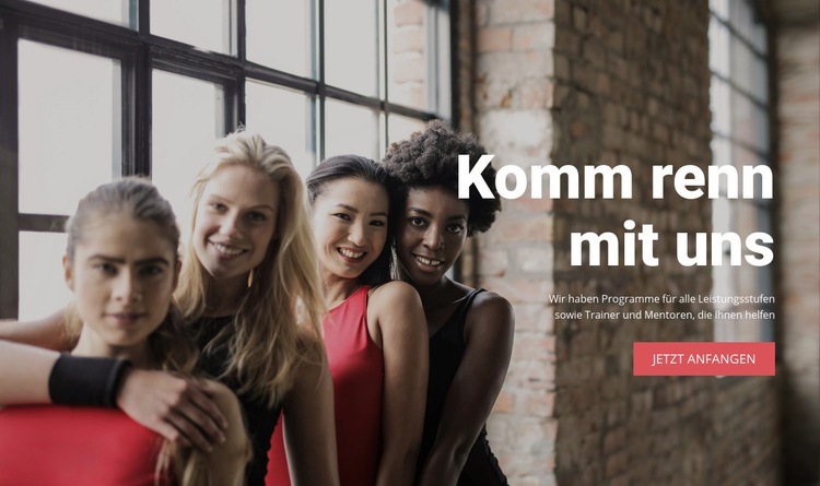 Nehmen Sie an unserem 5-wöchigen Lauf teil Website-Modell