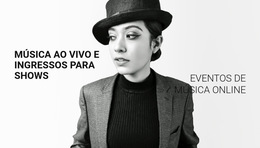 Eventos Musicais Online - Tema Do Site Pronto