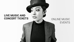 An Exclusive Website Design For Online Music Events