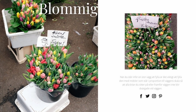 Blommig konst och design WordPress -tema